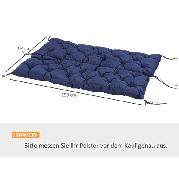 Coussin de banc 84B-136DB Bleu