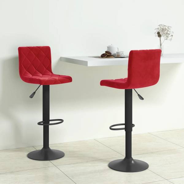 Barhocker 3007077 2er Set Rotbraun