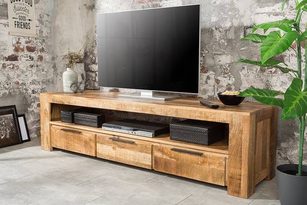 TV-Board IRON CRAFT Braun - Mango - 170 x 45 x 45 cm
