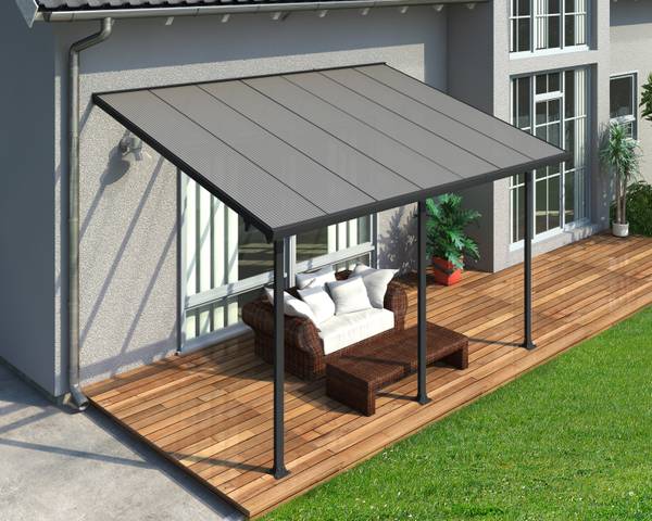 Terrassenüberdachung Feria Grau - 300 x 425 cm