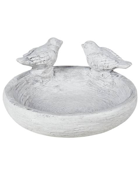 Bassin à oiseaux MAMOU Gris - Céramique - 26 x 13 x 26 cm