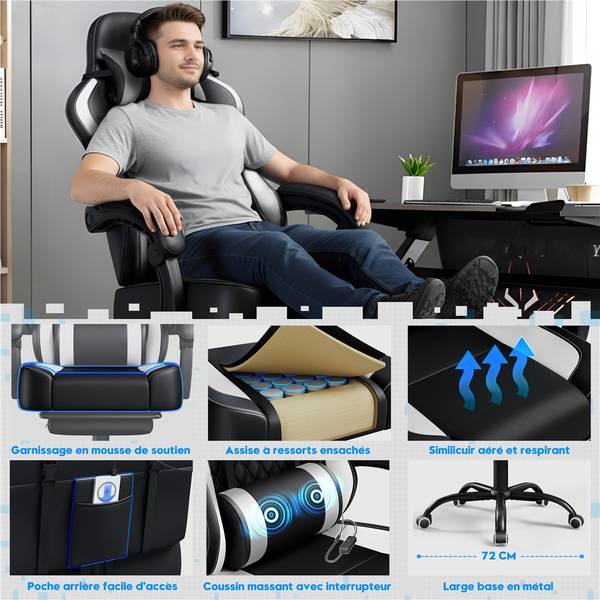 Gamingstuhl ARK31 Weiß