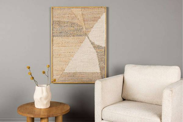 Wanddekoration Patricia Beige - Holz teilmassiv - 70 x 1 x 100 cm