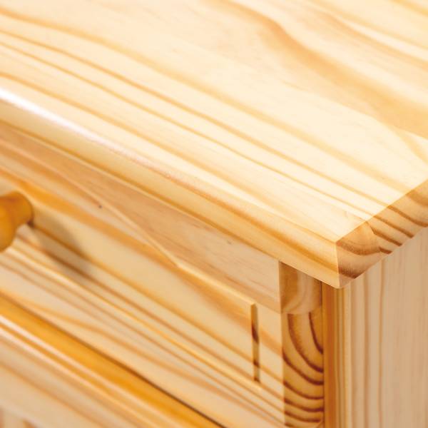 Vitrinenschrank Alican Braun - Massivholz - 88 x 198 x 43 cm