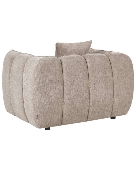 Sessel NESS Beige - Schwarz - Grau - Textil - 114 x 69 x 89 cm