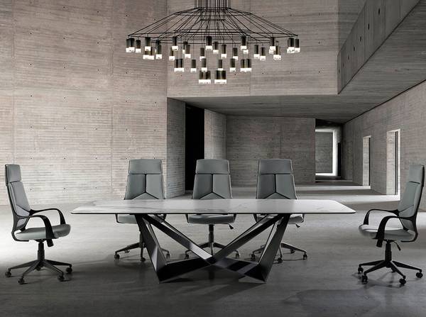 Büro-Drehstuhl 4076 Grau - Polyester - 63 x 117 x 63 cm