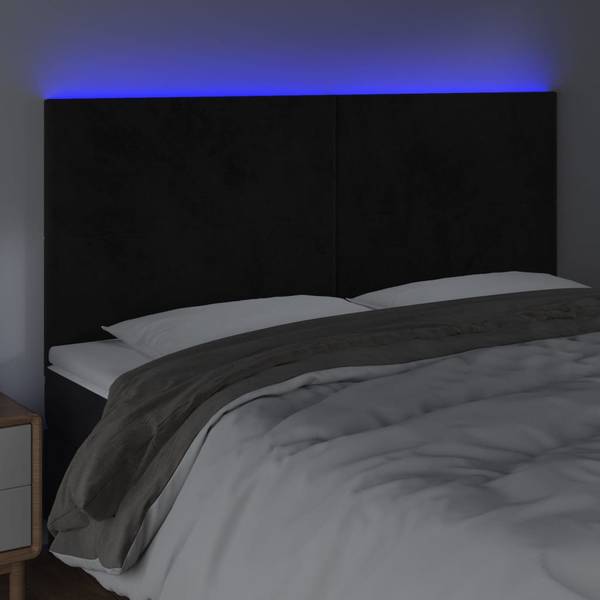 LED Kopfteil 3016070-3 Schwarz - 200 x 128 cm