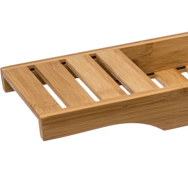 Badewannenablage BASIC Beige - Bambus - 15 x 4 x 70 cm