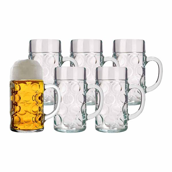 Bierkrüge-Set Isar 12-teilig Glas - 2 x 2 x 2 cm