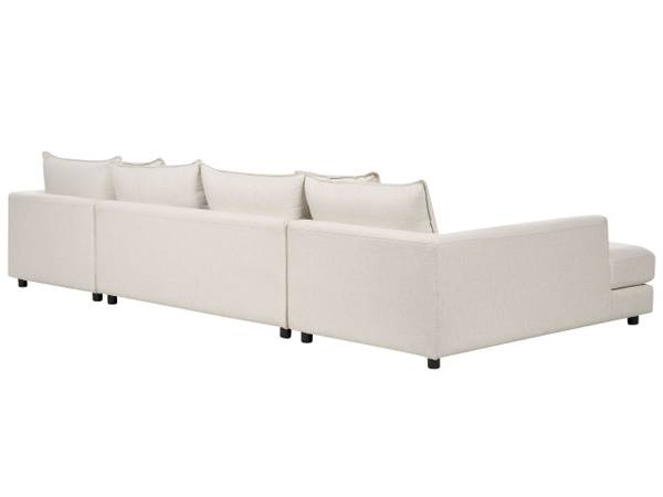 Sofa LILVIKEN 3-tlg Beige - Schwarz - Textil - 359 x 57 x 194 cm