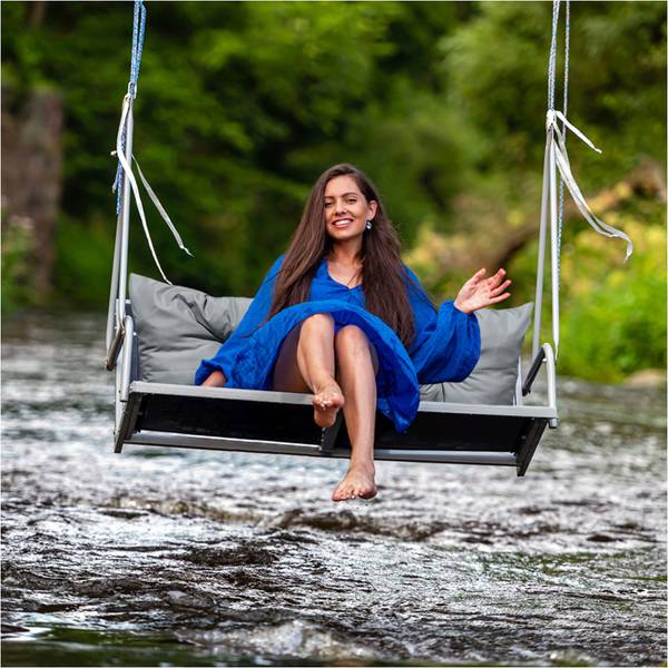 Bankauflage Slon Grau - Breite: 100 cm