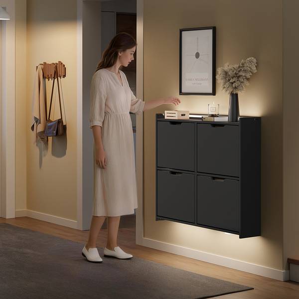 Schuhschrank FSR100-E-SCH Matt lackiert