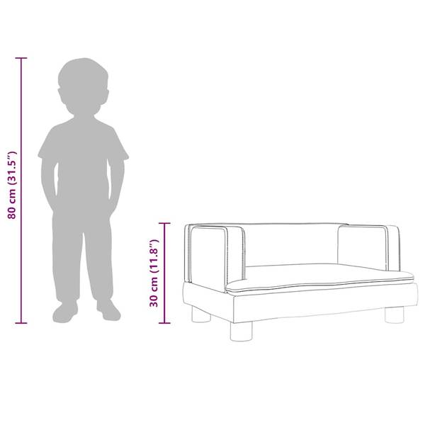 Kindersofa 3032836 Braun