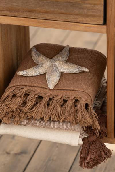 Decke Jaisalmer Beige - Textil - 1 x 170 x 130 cm