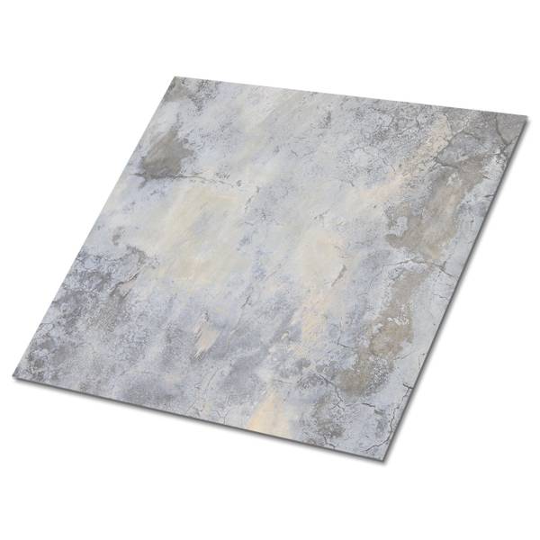 Selbstklebende Fliesen (9 St.) Beton Grau - Polyester PVC - 30 x 30 x 0 cm