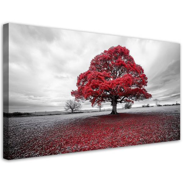 Canvas schilderij Bomen 100 x 50 cm