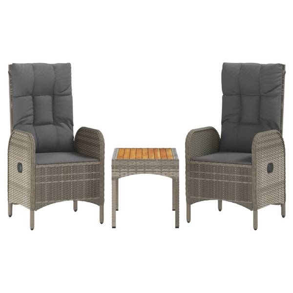 Salon de jardin 3029958 (lot de 3) Gris