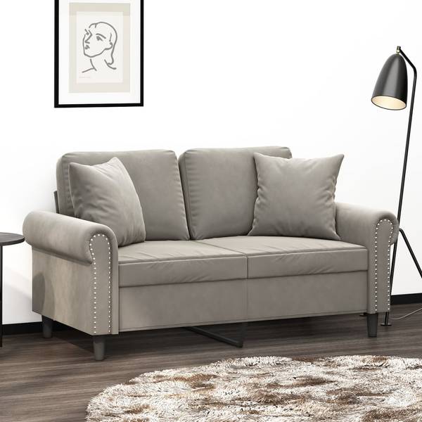 Sofakissen 3015917 2er Set Hellgrau