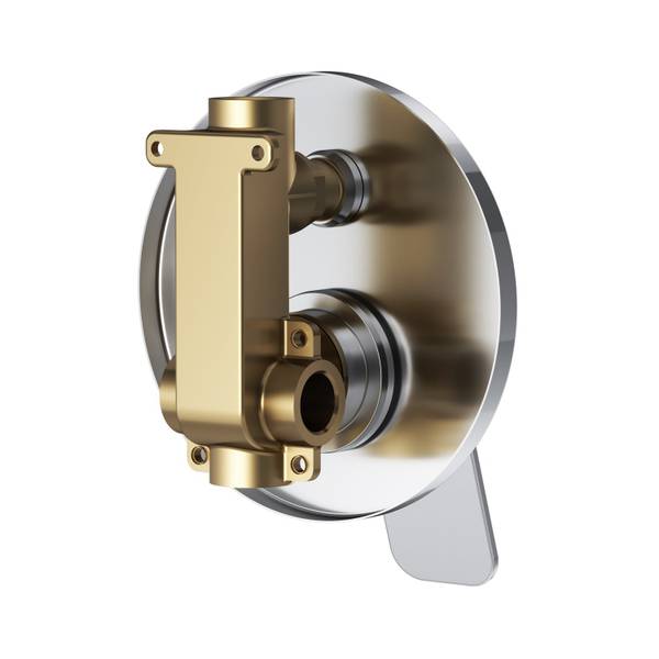 AM.PM Unterputz Duscharmatur Silber - Messing - 15 x 18 x 14 cm