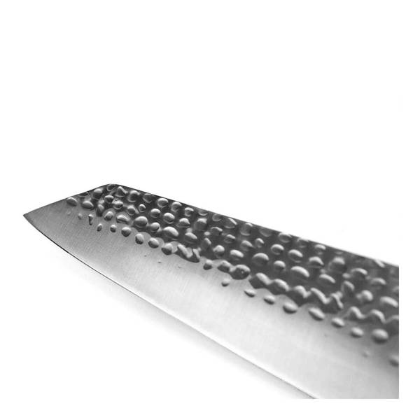 Messer Santoku Bunka Grau - Edelstahl - 1 x 30 x 30 cm