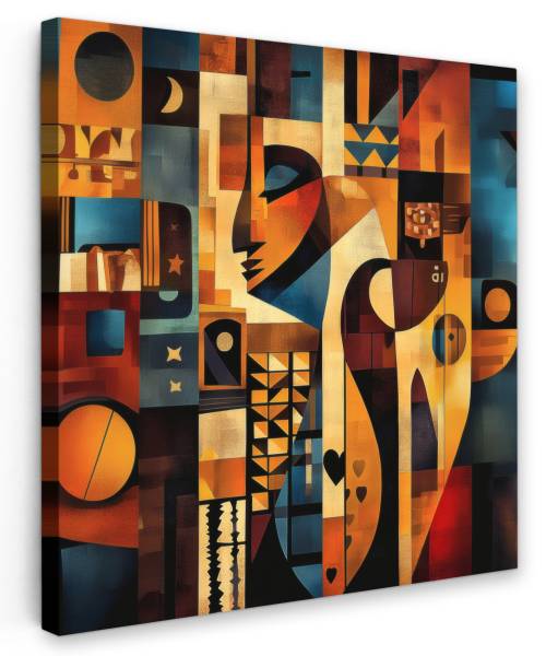 LEINWANDBILD Figuren 20 x 20 cm