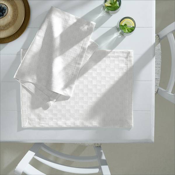 Tischset 2er-Pack 208979 Weiß