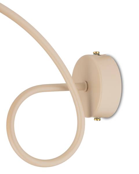Wandleuchte Kango Beige - Gold - Metall - 21 x 15 x 21 cm