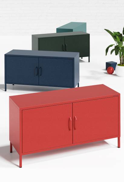 TV Schrank Rosa Rot