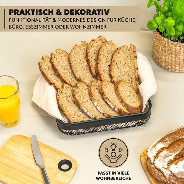 Obstkorb 70435 (2er-Set) Schwarz - Metall - 31 x 6 x 31 cm