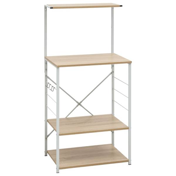 Magnetronkast 3002409 bruin - wit - plaatmateriaal op houtbasis - 40 x 123 x 60 cm