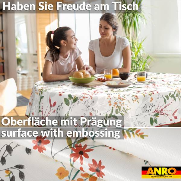 Wachstuchtischdecke Natur BO Tiefe: 200 cm
