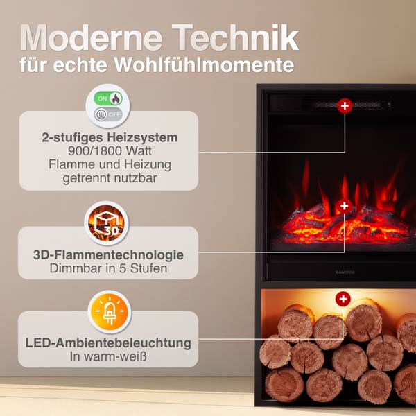 Elektro Kaminofen Hugo Schwarz