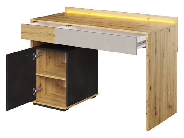 Schreibtisch Qubic QB-08 Braun - Holzwerkstoff - 53 x 77 x 120 cm