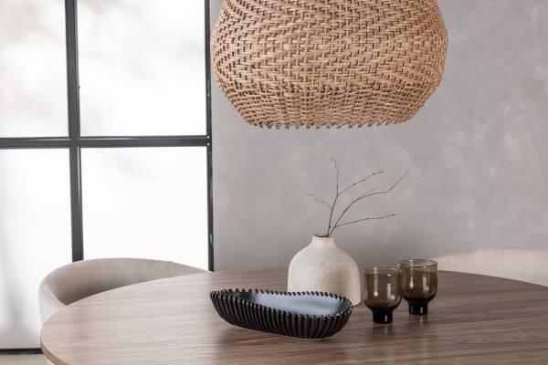 Essgruppe LANZA Beige - Braun - Holzwerkstoff - Metall - 120 x 75 x 120 cm