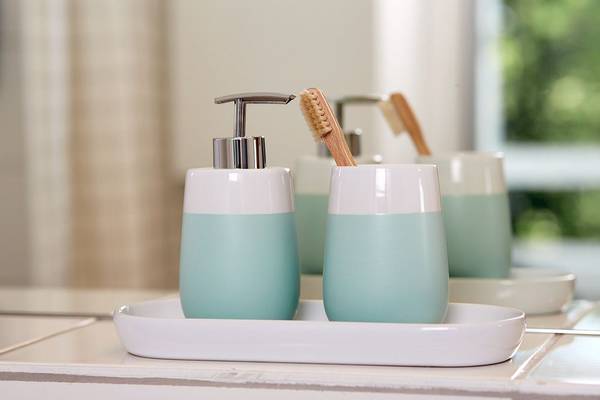 Zahnputzbecher MALTA Grün - Keramik - 8 x 11 x 8 cm