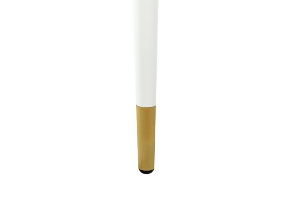Esszimmertisch GUTIERE Gold - Weiß - Holzwerkstoff - 80 x 75 x 70 cm