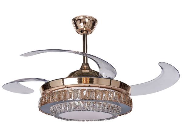 Ventilateur de plafond ASHLEY Doré - Métal - 47 x 53 x 47 cm