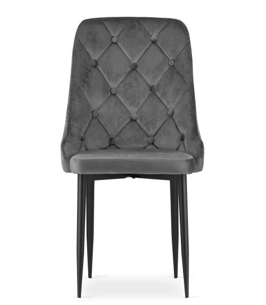 Esszimmerstuhl Celeste (4er Set) Grau - Metall - 56 x 93 x 48 cm