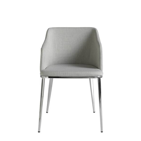 Chaise 4050 Gris - Tissu mélangé - Tissu structuré - Tissé à plat - Tissu - 51 x 79 x 56 cm