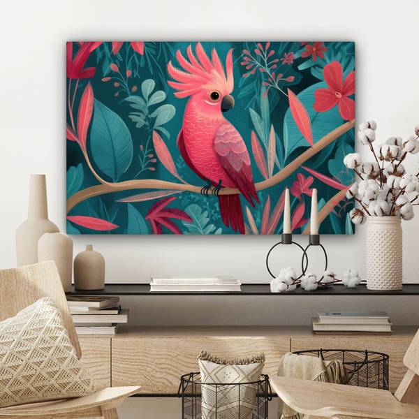 LEINWANDBILD Kakadu 90 x 60 cm
