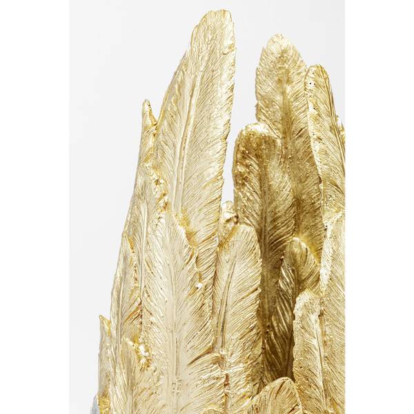Vase Feathers Gold - Polyresin - Harz - 34 x 80 x 34 cm