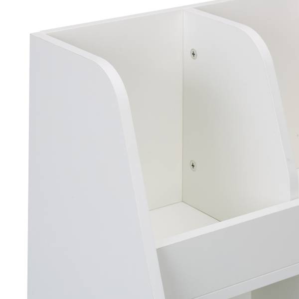 Weißes Kinderregal mit 5 Fächern Braun - Weiß - Filz - 60 x 66 x 30 cm