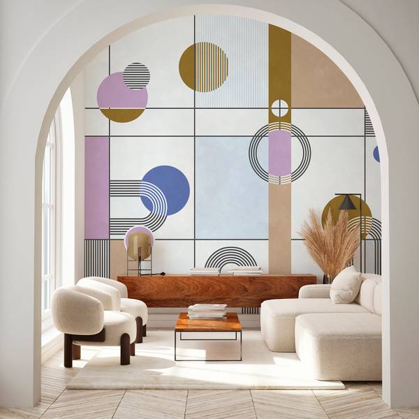 Panorama-Tapete 1987 Multicolor - 288 x 300 x 288 cm