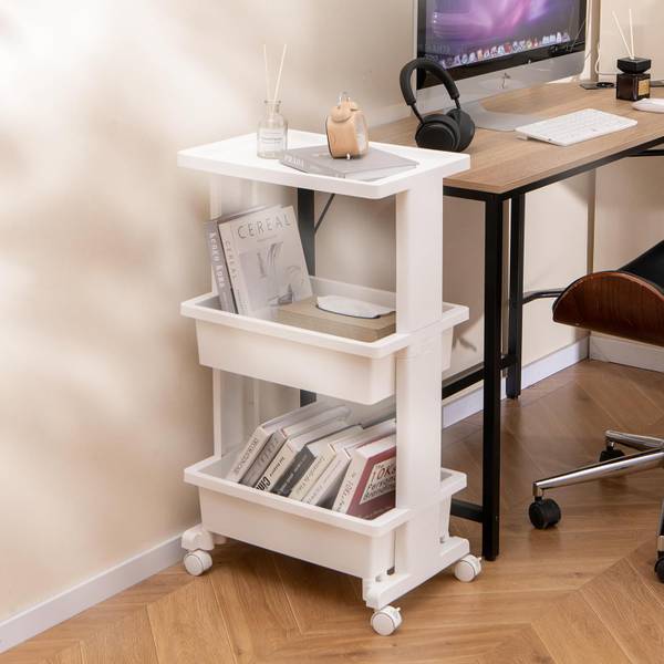 Trolley VH33614ITNL wit - kunststof - 30 x 81 x 45 cm