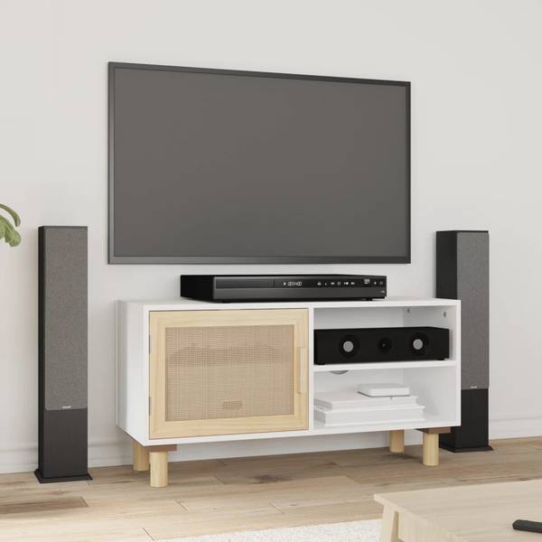 TV-Schrank 3014092 Weiß - Kiefer - 80 x 40 x 30 cm