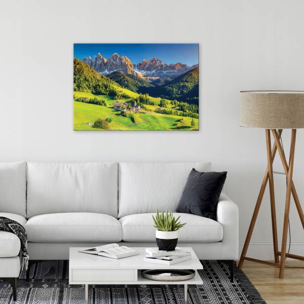 Leinwandbild Berge Landschaft Wohnzimmer 80 x 60 x 2 cm