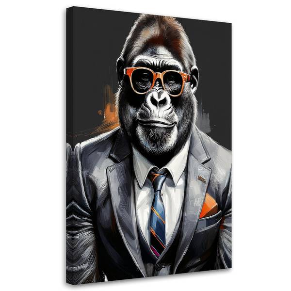 Wandbild Gorilla Tiere Pop Art 70 x 100 cm