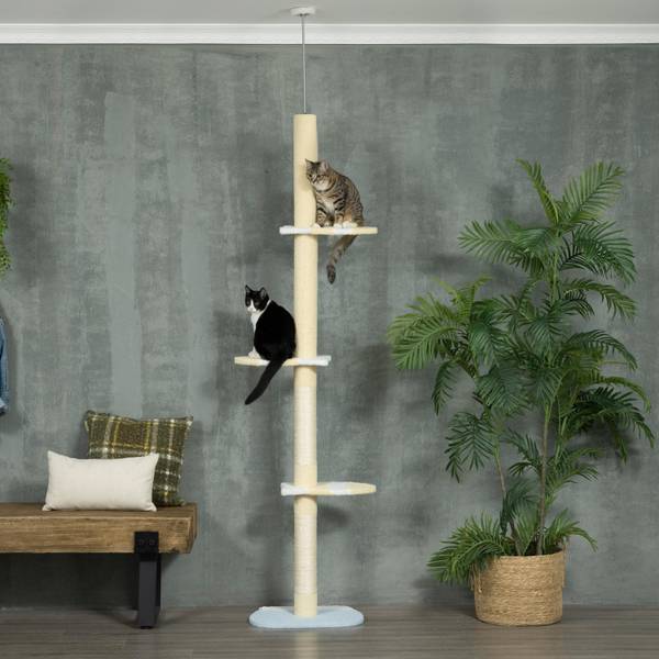 Arbre à chat 770731 Jaune - Bois manufacturé - 16 x 54 x 41 cm
