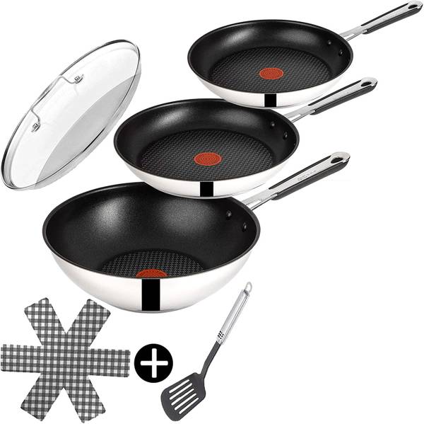 Pfannenset Jamie Oliver 6-tlg Schwarz - Borosilikatglas