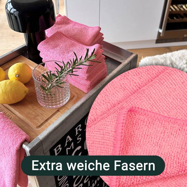 Reinigungstücher 00000006 10er-Set Rosé - Anzahl Teile im Set: 10